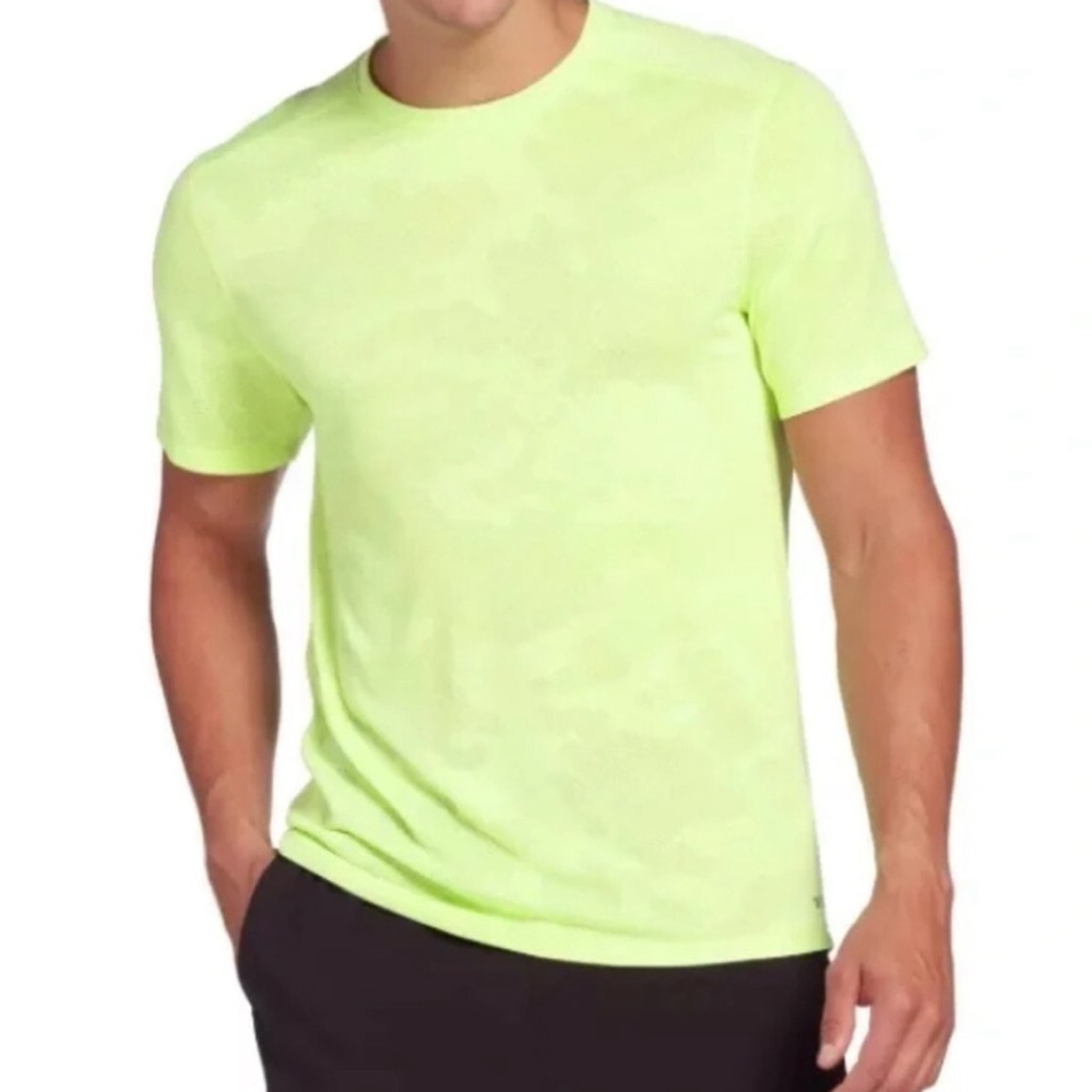 DSG jacquard perforated running shirt g78 green size small